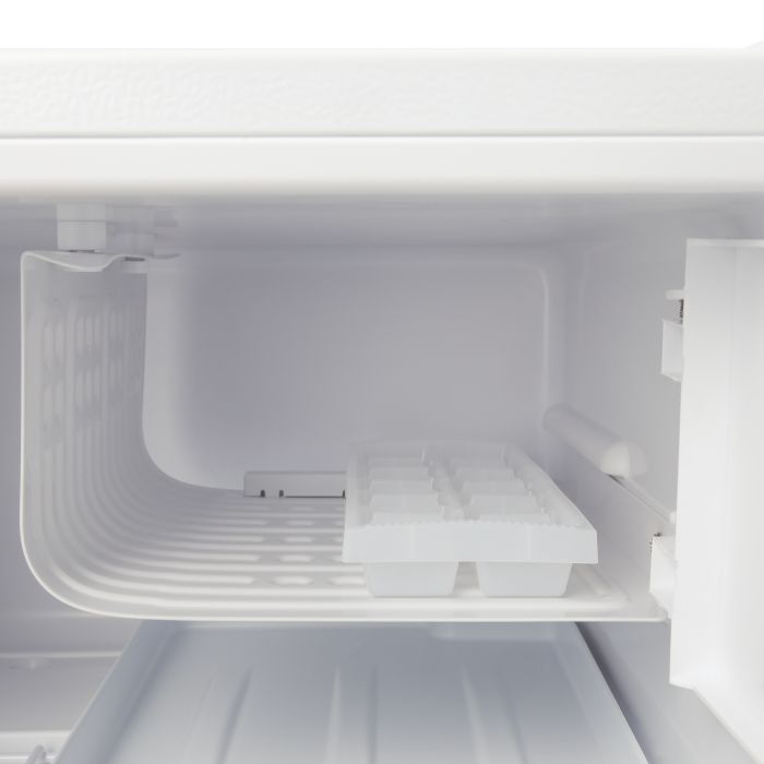 Defrost Mini Fridge, Door Lock and Key, GRF654WPEN - Low Noise Design, Compact, Powerful Compressor, Energy Saving, Fast Freezing, Adjustable Thermostat, 60L Capacity