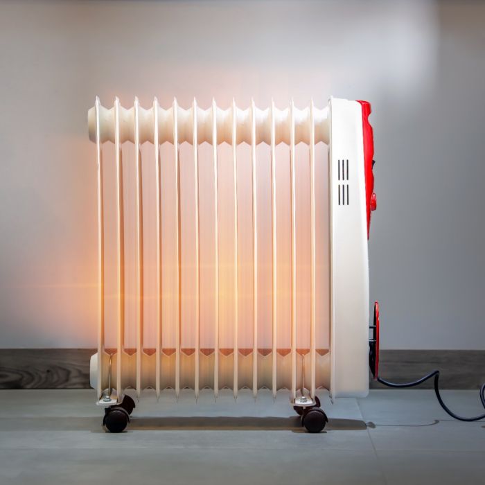 13 Fins Oil Filled Radiator Heater, 2500W, GRH28502 | 3 Heat Settings | Adjustable Thermostat | Overheat Protection | Portable Heater | Cord Storage