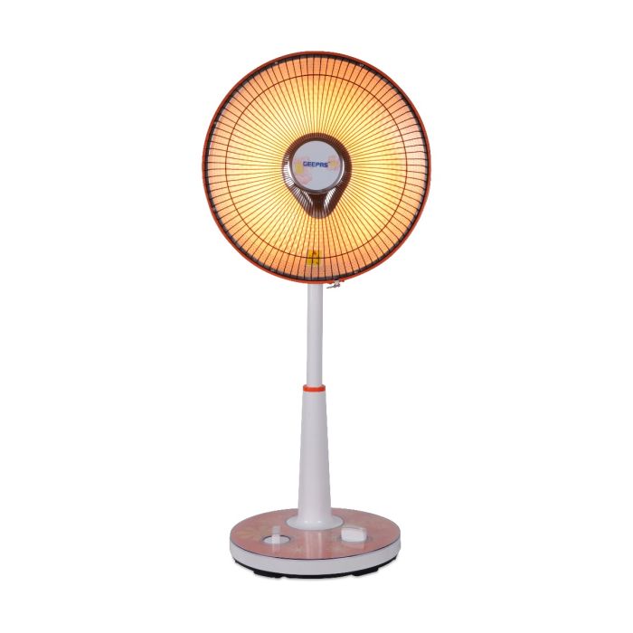 Geepas Halogen Stand Heater GRH9547 | 950W Powerful Heating with Adjustable Height  | 1-Hour Timer & Safety Tip-Over Switch | Energy Efficient  | 2 Years Warranty