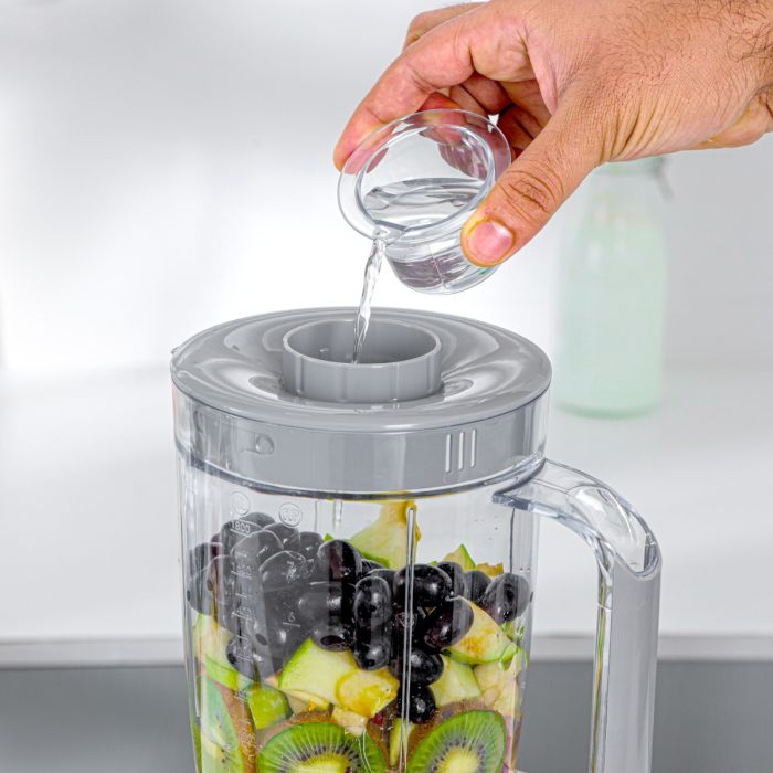 Geepas 3-in-1 Blender- GSB44034N/ 600 W, Powerful Motor with 3 Speed Setting and Pulse/ Transparent Jars with Stainless Steel Blade, Grinder, Chopper Attachment