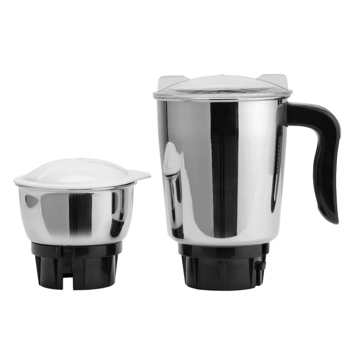 Geepas 2-IN-1 Mixer Grinder- GSB44091| 550W Powerful Motor, Stainless Steel Jars and Blade| Ergonomic Grip and Equipped with Overload Protector