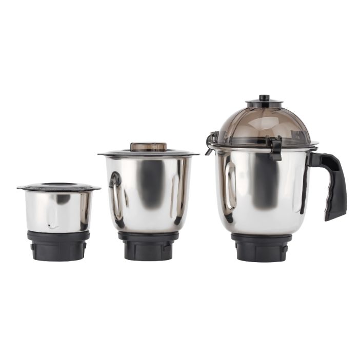 Geepas 3-in-1 Mixer Grinder GSB44100 | 800W, 1.5L| 1.0L & 0.5L Stainless Steel Jars| Tetra Flow Technology | 3 Speed Control | Overload Protector | 2 Years Warranty