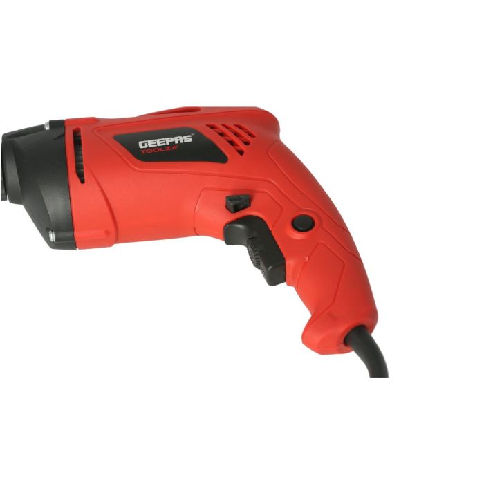 Geepas Electric Screw Driver 500W - Variable Speed 0 to 4200 RPM | Forward & Reverse Button with Lock-On Switch | Trigger-Lock | Ideal for Drilling, Screw Tightening & Loose