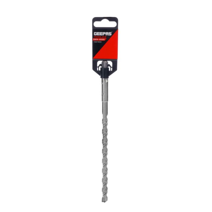 Geepas Chisel Bit Round 10mm - 210mm Long, Perfect for Compacting, Grooving, Cutting & More | 150mm Long Working | Compatible for Drill, Rotary Hammers, and Impact Hammer | Ideal for Plumbers, DIYers, Carpenters, Construction Workers and More