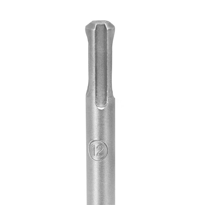 Geepas Chisel Bit Round 12mm - 160mm Long, Perfect for Compacting, Grooving, Cutting & More | 95mm Long Working | Compatible for Drill, Rotary Hammers, and Impact Hammer | Ideal for Plumbers, DIYers, Carpenters, Construction Workers and More