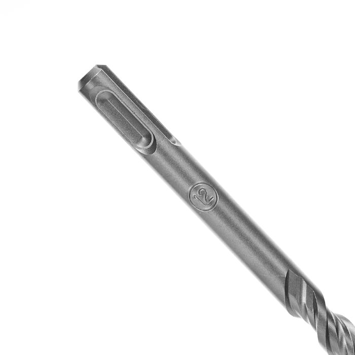 Geepas Chisel Bit Round 12mm - 200mm Long, Perfect for Compacting, Grooving, Cutting & More | 150mm Long Working | Compatible for Drill, Rotary Hammers, and Impact Hammer | Ideal for Plumbers, DIYers, Carpenters, Construction Workers and More