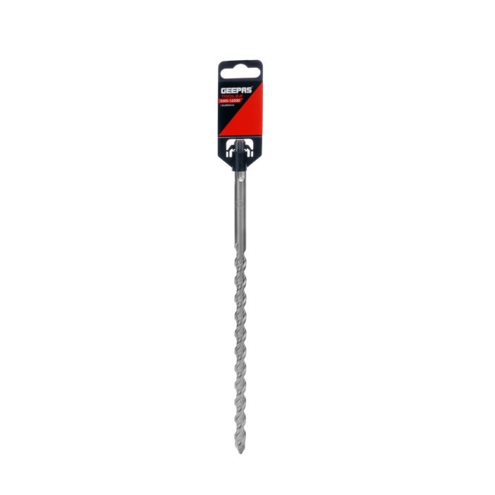 Geepas Chisel Bit Round 12mm - 266mm Long, Perfect for Compacting, Grooving, Cutting & More | 200mm Long Working | Compatible for Drill, Rotary Hammers, and Impact Hammer | Ideal for Plumbers, DIYers, Carpenters, Construction Workers and More