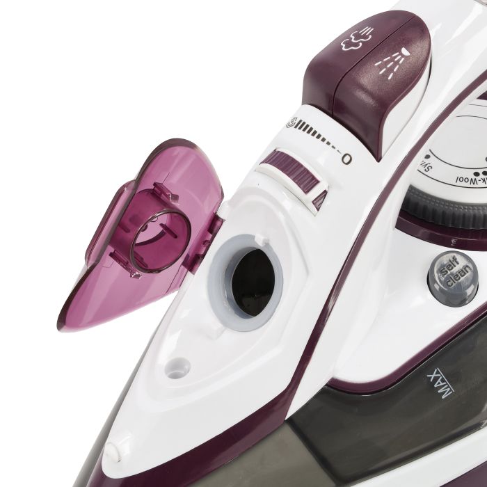 Ceramic Steam Iron, Temperature Control, GSI24025 - Ceramic Sole Plate, Wet and Dry, Self-Cleaning Function, 3000W, Powerful Steam Burst, 400ml Water Tank, 2 Years Warranty