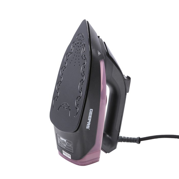 Geepas GSI7791 Ceramic Steam Iron | 2400W Powerful Steam |  Ceramic Soleplate|  Anti-Drip|  Anti-Calc & Self-Cleaning Function | Dry/Steam Function |  2 Years Warranty