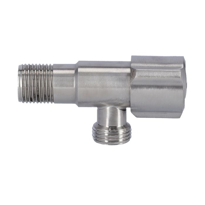 Geepas Angle Valve - Single Lever Mixer Tap with Roughened Thread for Simple Sealing, Wall Connection with Ergonomic Knob with High Outflow | Ideal for Bathroom, Kitchen & More | 1 Year Warranty