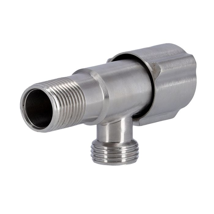 Geepas Angle Valve - Single Lever Mixer Tap with Roughened Thread for Simple Sealing, Wall Connection with Ergonomic Knob with High Outflow | Ideal for Bathroom, Kitchen & More | 1 Year Warranty