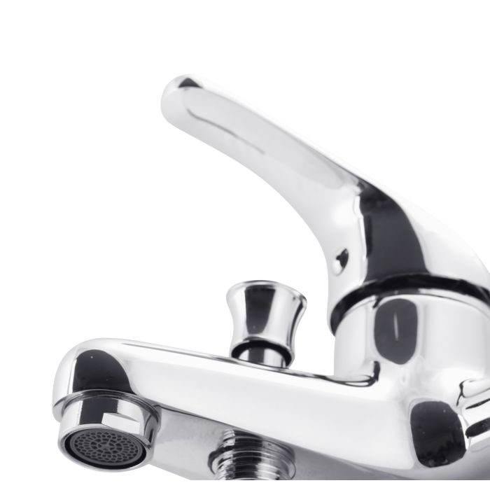 Single Lever Bath-Shower Mixer, Chrome Finish Tap, GSW61089 | Solid Brass Construction | Stainless Steel Bathroom, Shower, Tub Faucet Wall-Mounted