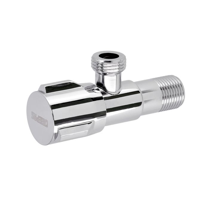 Geepas GSW61099 Angle Valve - Mixer Tap with Roughened Thread | Ergonomic Knob with 0.2Mpa-0.8Mpa Pressure | Ideal for Bathroom, Kitchen & More