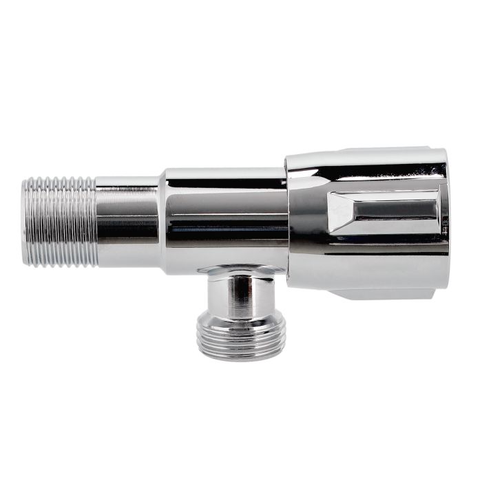 Geepas GSW61099 Angle Valve - Mixer Tap with Roughened Thread | Ergonomic Knob with 0.2Mpa-0.8Mpa Pressure | Ideal for Bathroom, Kitchen & More