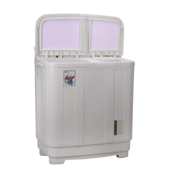 Geepas GSWM6466 Semi Automatic Washing Machine | 8.5kg Wash Capacity  | 7kg Spin Capacity | 400W Powerful Motor | Transparent Glass Cover |  Low Noise Operation