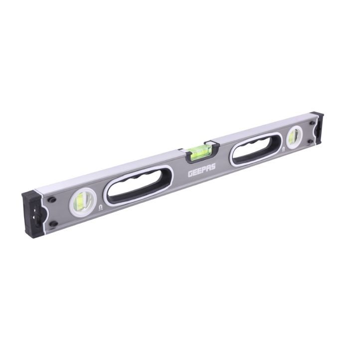 Geepas Spirit Level - Small, Unbreakable Heavy Duty Magnetic Pro Torpedo Level with 3 Level Bubbles - Shock Resistant - Pocket Size, Hanging Hole - Scaffold Level for Builders & Construction Site