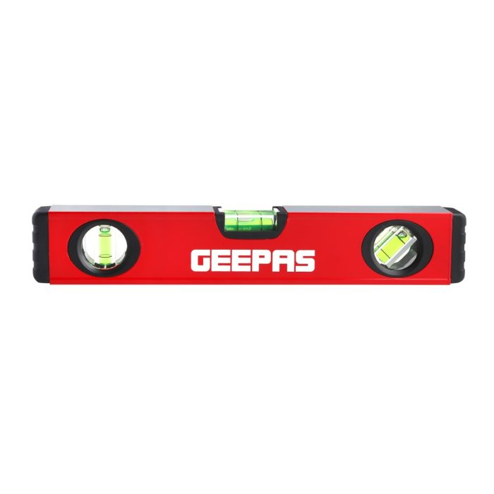 Geepas 12’’ Spirit Level - Small, Unbreakable Heavy-Duty Magnetic Torpedo Level with 3 Level Bubbles - Shock Resistant - Pocket Size, Hanging Hole - Scaffold Level for Builders & Construction Site