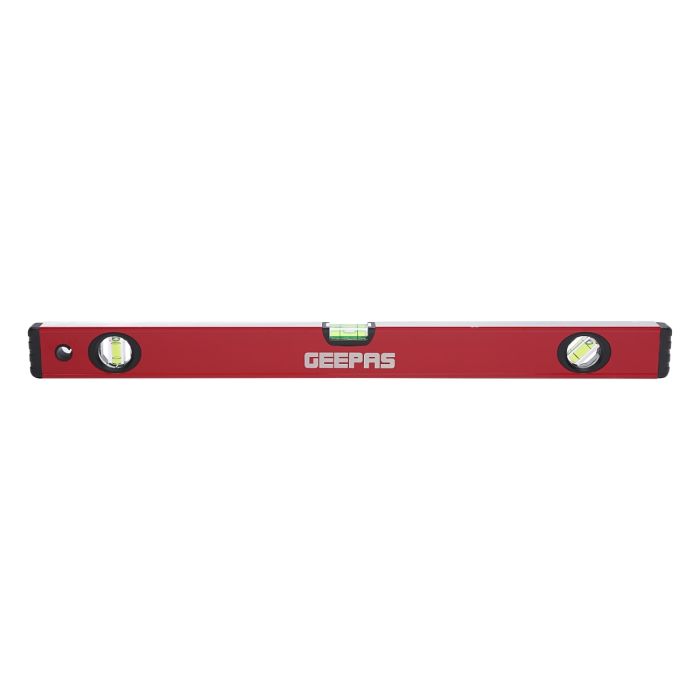 Geepas 24’’ Spirit Level - Small, Unbreakable Heavy-Duty Magnetic Torpedo Level with 3 Level Bubbles - Shock Resistant - Pocket Size, Hanging Hole - Scaffold Level for Builders & Construction Site