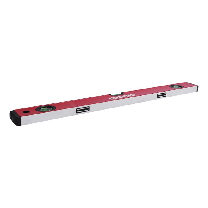 Geepas 24’’ Spirit Level - Small, Unbreakable Heavy-Duty Magnetic Torpedo Level with 3 Level Bubbles - Shock Resistant - Pocket Size, Hanging Hole - Scaffold Level for Builders & Construction Site