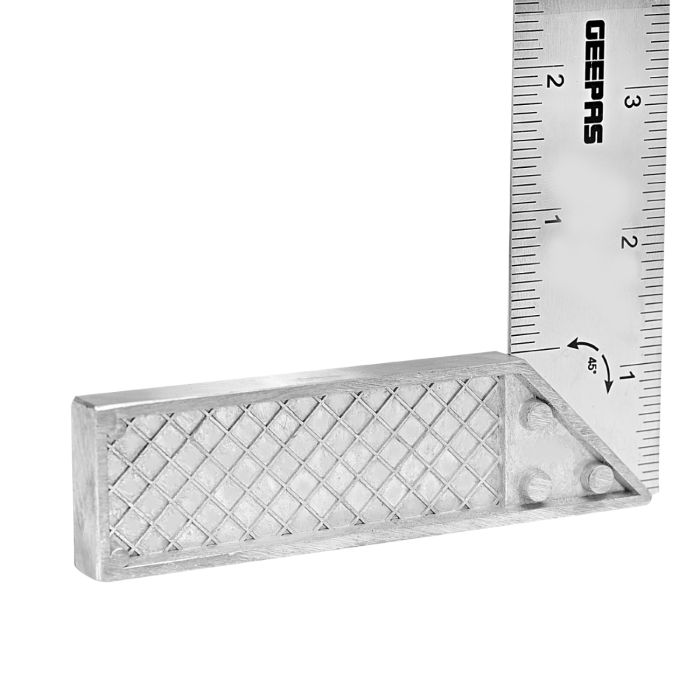 Geepas Try Square with Metal Handle 6" - 90 Degree Angle Corner Ruler | Woodworking Square, Degree Double-Sided Angle Ruler Right Measuring Tool for Carpenters Engineer