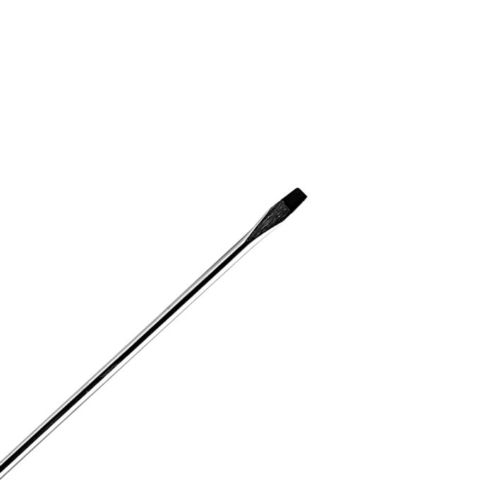 Geepas Precision Screwdriver - Slotted Screwdriver with Soft Grip Rubber Insulated Ergonomic Handle - CR-V Build, Magnetic Tip and Hanging Hole for Easy Carry - Bicolored Red/Black - (SL 3x150mm)