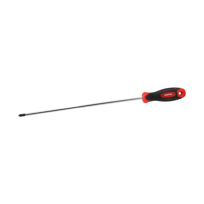 Geepas Professional Screwdriver (6.5*150mm) | General Purpose Soft-Grip Screwdriver with Bicoloured Chrome Plated