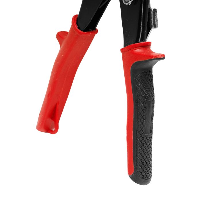 Geepas Aviation Snip Left Cut 250mm - Left Cut Offset Tin with Forged Blade with Twin Spiral Spring, Comfort Grips | Ideal for Cutting Upto 18 Gauge Aluminium, Wire Mesh, Leather, Copper & Plastic