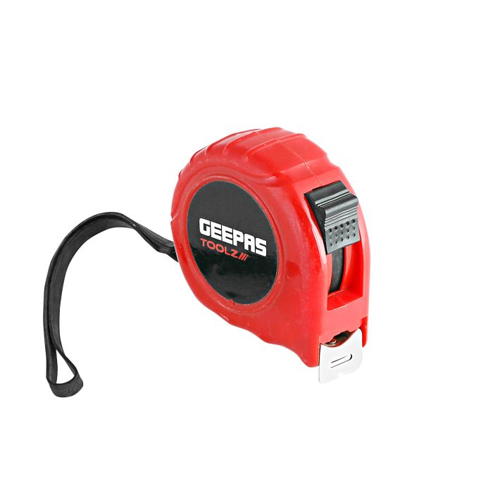 Geepas GT59130 5M, 19mm Measuring Tape - Pocket Tape with ABS Construction Plastic Shell | Rubber Coating makes it Resistant to Abrasion | +0.2mm Accuracy
