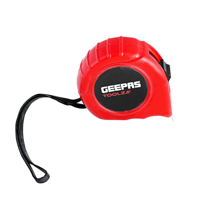 Geepas GT59130 5M, 19mm Measuring Tape - Pocket Tape with ABS Construction Plastic Shell | Rubber Coating makes it Resistant to Abrasion | +0.2mm Accuracy