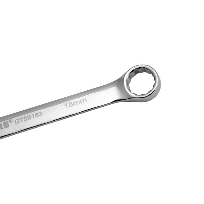 Geepas 18mm Combination Spanner - Open and Box End Spanner Wrench | Chrome Vanadium Spanner Wrenches Repair Tools | Ideal for Bike, Bicycle, Electric Vehicle, Automobile maintenance & More