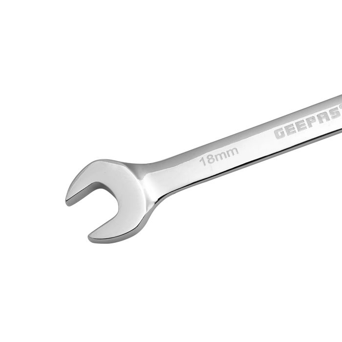 Geepas 18mm Combination Spanner - Open and Box End Spanner Wrench | Chrome Vanadium Spanner Wrenches Repair Tools | Ideal for Bike, Bicycle, Electric Vehicle, Automobile maintenance & More