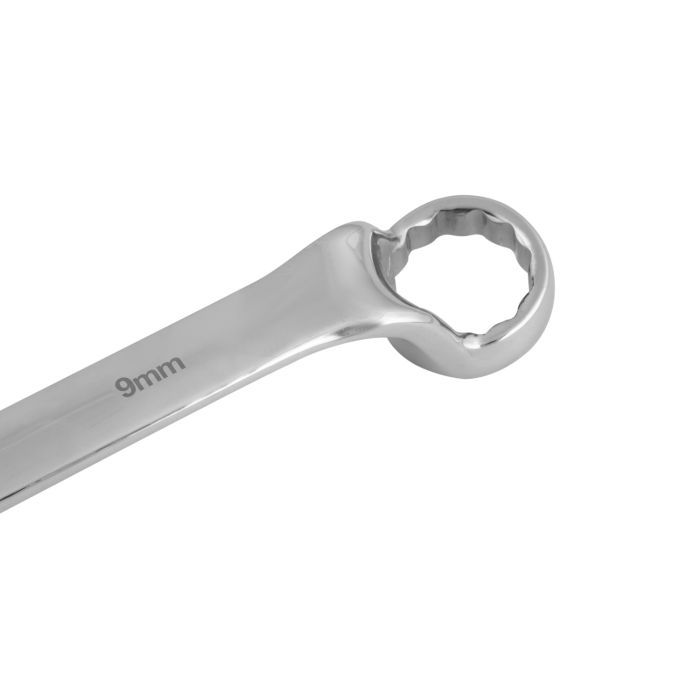 Geepas 9mm Ring Spanner - 12 Point Double Ring Spanner| CRV Material, Mirror Finish | Ideal for Mechanic, Plumbers, Carpenter, DIYers and More