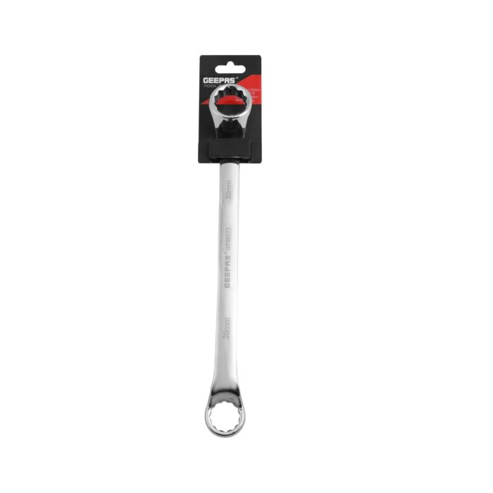 Geepas 22mm Ring Spanner - 12 Point Double Ring Spanner| CRV Material, Mirror Finish | Ideal for Mechanic, Plumbers, Carpenter, DIYers and More