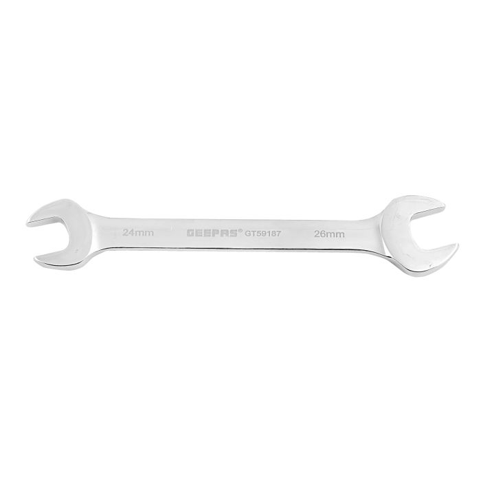 Geepas Open End Spanner 24*26mm - 1PCS Double End Open End Spanner Brake Pipe Spanner Metric for Home and Auto Repairing | Ideal for Mechanic, Plumbers, Carpenter, DIYers and More