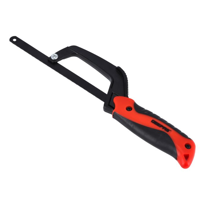 Geepas AL Handle Hacksaw Saw 250mm - Portable Multi-Purpose DIY Saw Hacksaw Universal Saw Woodworking Tool | Comfortable Handle | Ideal for Cutting Wood, Plastic, Rope, Bamboo, Soft Rubber