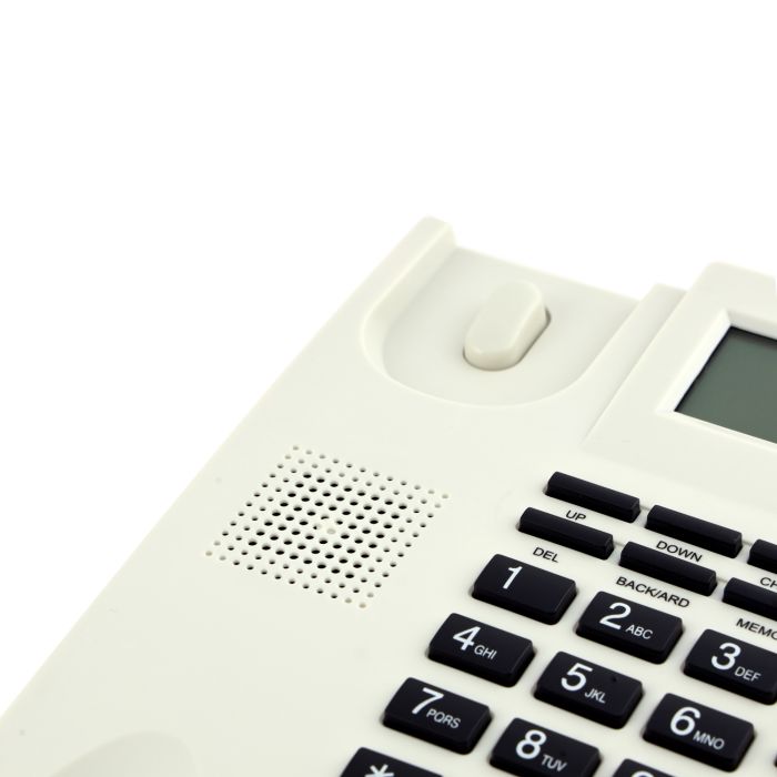 Geepas Home Telephone - Recording 15 Out & 50 Incoming Calls with Auto Redial | Hands-Free Calling, 16 ringtone & Local Area Code Setting