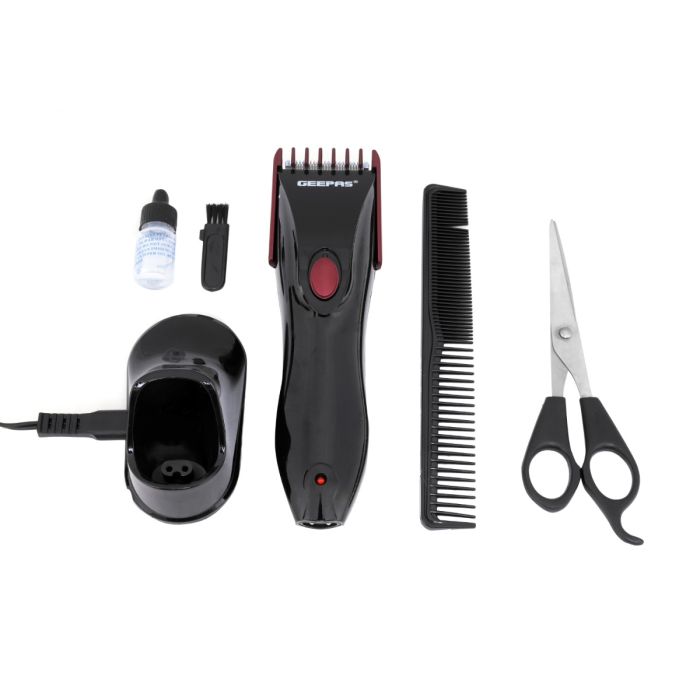 Rechargeable Beard Trimmer 3W - Comfortable Grip, Stainless Steel Precision Cutting Blade, Cordless Operation, LED Charge Indication | 2 Speed Cordless Rechargeable Trimmer with Comb/Clipper Option