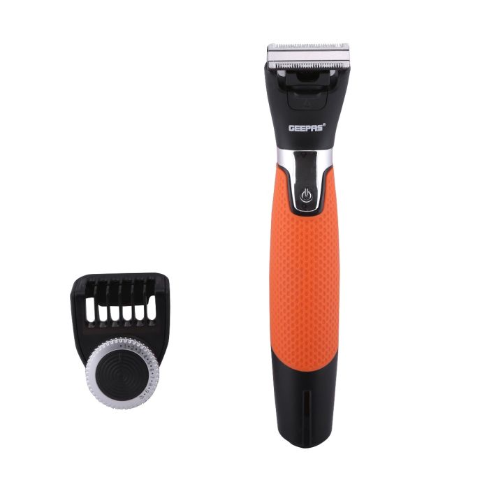 GTR56016UK One Blade Beard Trimmer | 2 in1 Grooming Kit Beard Trimmer & Body Groomer | Waterproof, Beard Tri MMing Comb, Skin Friendly, 45 Acute Angle Blade, Microfin Skin Guard, 20 Locking Length Settings