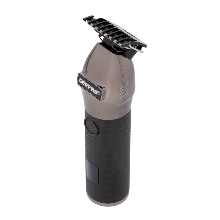 Rechargeable Hair Clipper with LED Display, GTR56028 | Lithium Battery, 120mins Working | Stainless Steel Blades | Travel Lock | USB Charging | 4 Guide Combs