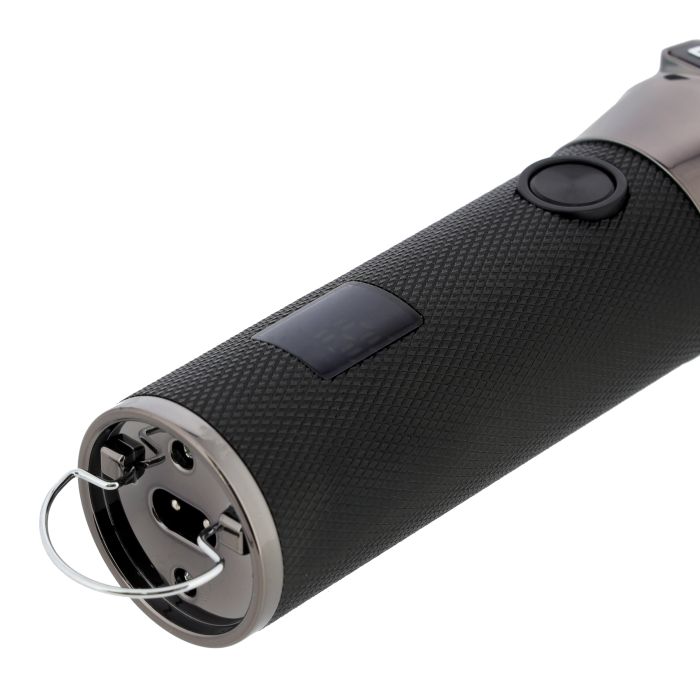 Rechargeable Hair Clipper with LED Display, GTR56028 | Lithium Battery, 120mins Working | Stainless Steel Blades | Travel Lock | USB Charging | 4 Guide Combs