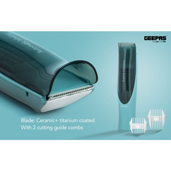 Rechargeable Vacuum Baby Trimmer, 2 Guide Combs, GTR56049 | Electric Hair Clippers for Kids | Ceramic Hair Trimmer for Infants & Toddler | Waterproof Cordless Haircut Kit