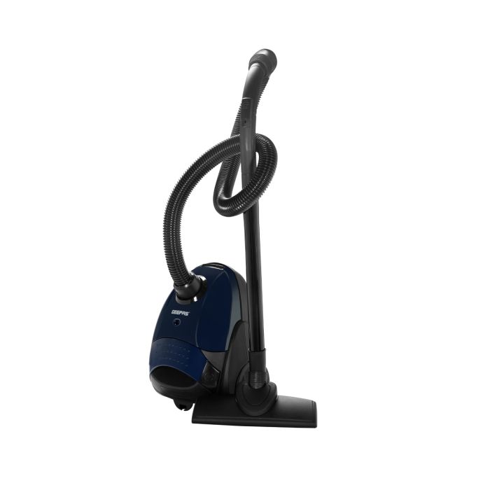 Geepas GVC2594 Vacuum Cleaner with Dust Bag, 2200W - 1.5L - Powerful Suction - Dust Full Indicator | Flexible Hose with Airflow on Handle | Pedal Switch and Auto-Rewinding Wire