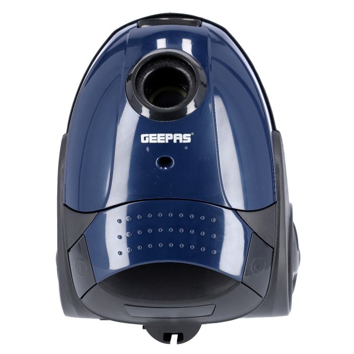 Geepas GVC2594 Vacuum Cleaner with Dust Bag, 2200W - 1.5L - Powerful Suction - Dust Full Indicator | Flexible Hose with Airflow on Handle | Pedal Switch and Auto-Rewinding Wire