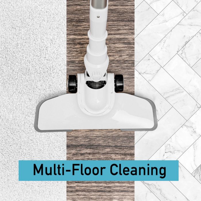 Geepas GVC2596N Stick & Handheld Vacuum Cleaner, HEPA Filter | Handheld & Stick, 0.9L Dust Bag Capacity, 600W Powerful Motor, Transparent Dust Cup for Easy Check