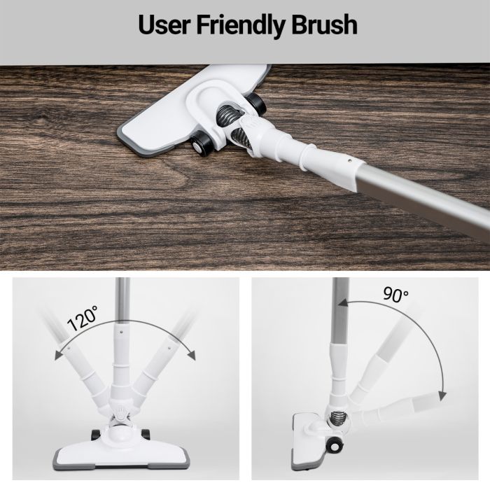 Geepas GVC2596N Stick & Handheld Vacuum Cleaner, HEPA Filter | Handheld & Stick, 0.9L Dust Bag Capacity, 600W Powerful Motor, Transparent Dust Cup for Easy Check