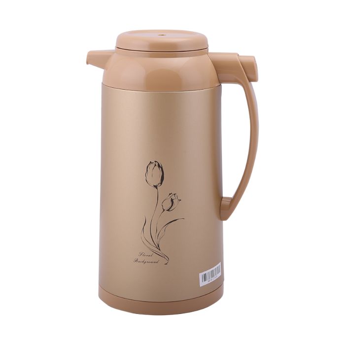 Geepas GVF27012 Vacuum Flask| 1.3L Capacity | Double Wall Glass Refill | Glass Inner Pot for Maximum Heat Retention | 24 Hours Hot & Cold Thermos |  2 Years Warranty