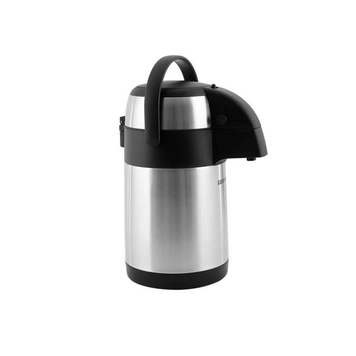 Geepas GVF5262  Vacuum Flask | 2.5 L Capacity| Stainless Steel Double Wall Insulated Hot & Cold Thermos | Leak-Proof Design | Ideal for Travel, Office & Outdoor Use