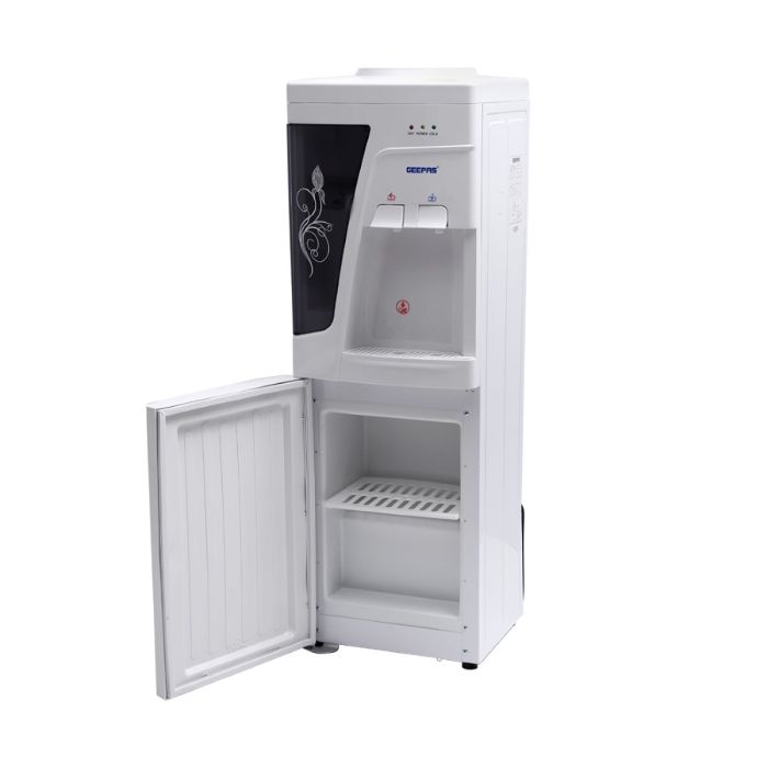 Water Dispenser - Hot & Cold Water Dispenser - Stainless Steel Tank, Compressor Cooling System, Child Lock - 2 Tap - 2 In 1 Water Dispenser - 1L Hot and 2.8L Cold Water Capacity