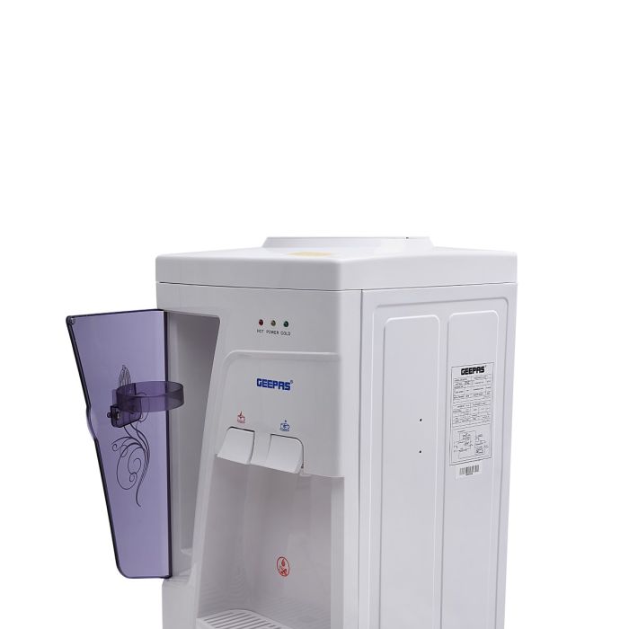 Water Dispenser - Hot & Cold Water Dispenser - Stainless Steel Tank, Compressor Cooling System, Child Lock - 2 Tap - 2 In 1 Water Dispenser - 1L Hot and 2.8L Cold Water Capacity