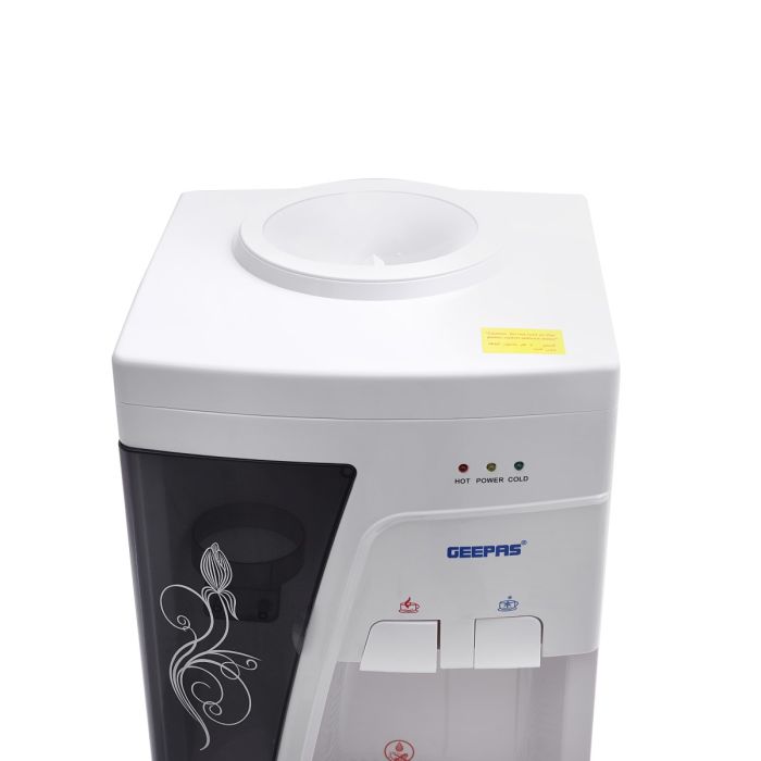 Water Dispenser - Hot & Cold Water Dispenser - Stainless Steel Tank, Compressor Cooling System, Child Lock - 2 Tap - 2 In 1 Water Dispenser - 1L Hot and 2.8L Cold Water Capacity